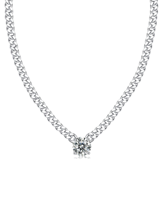 Moissanite Necklace | 925 Silver Hip-Hop Chain