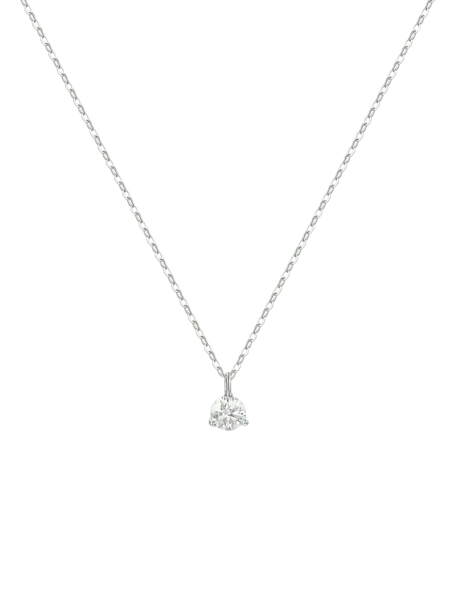 Classic Moissanite Pendant Necklace | S925 Silver