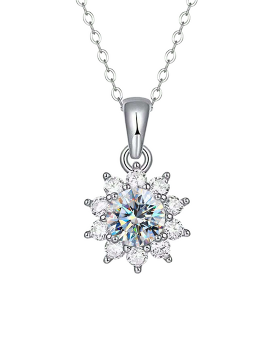 Moissanite Snowflake Pendant | S925 Silver