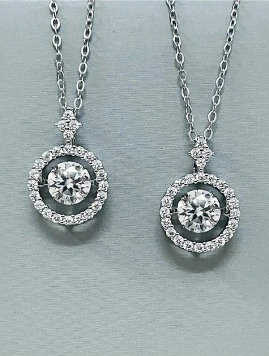 Round Moissanite Necklace | Refined Luxury