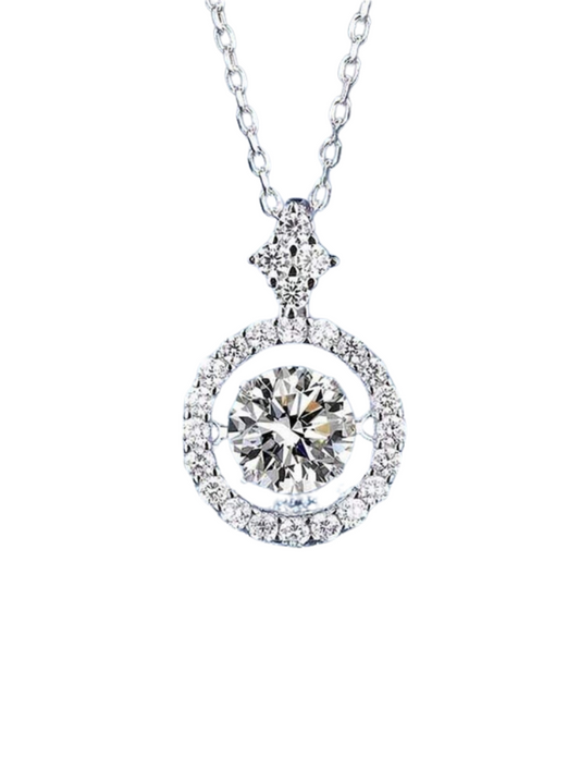 Round Moissanite Necklace | Refined Luxury