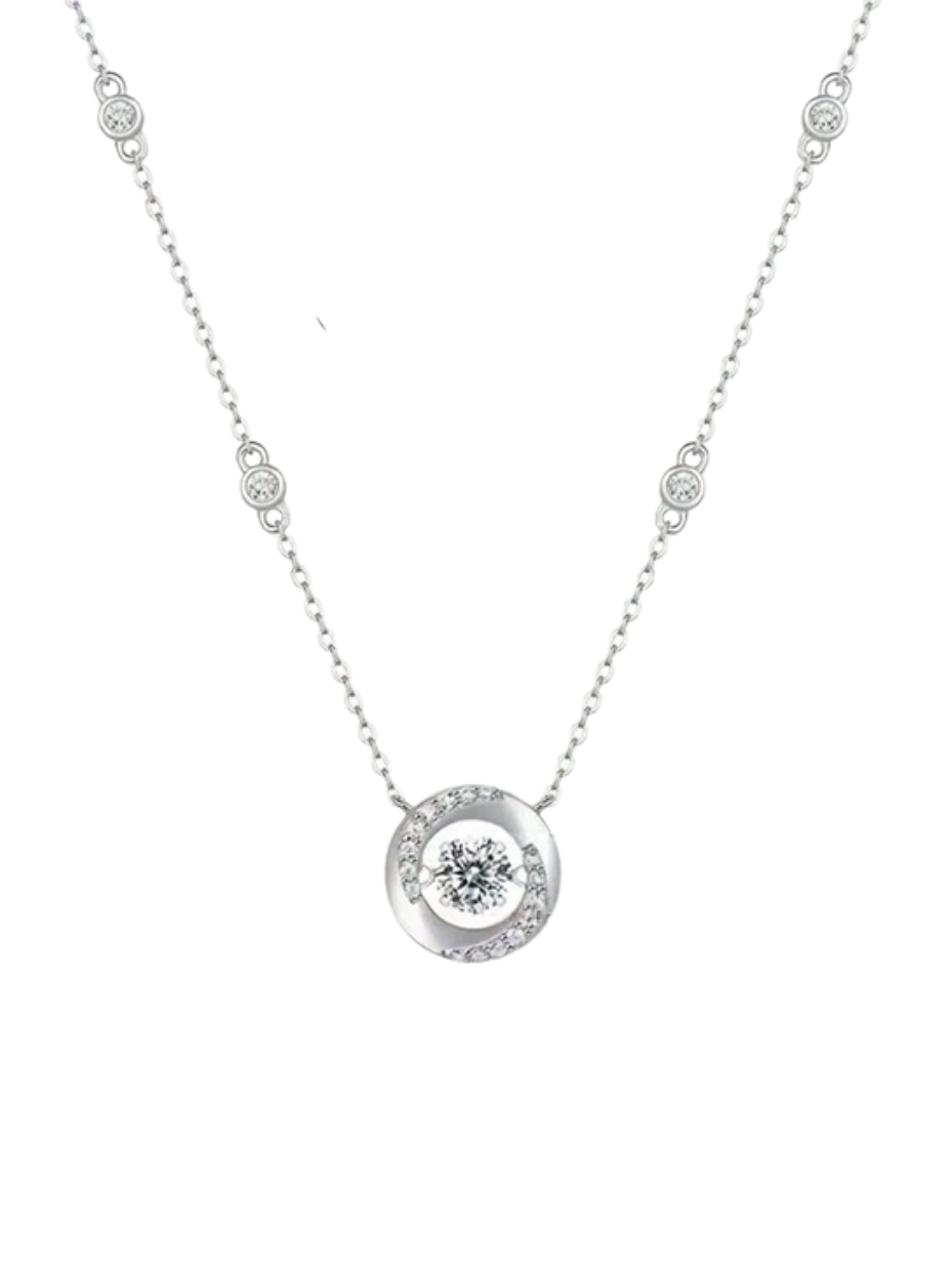 Moissanite Wrap Necklace | Sterling Silver