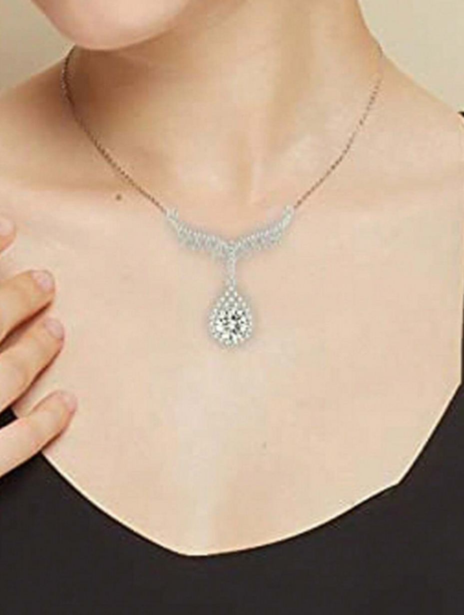 Moissanite Angel Wings Necklace | S925 Silver