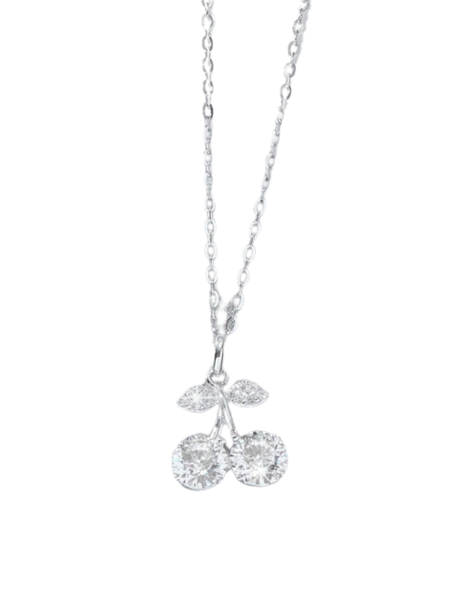 Moissanite Cherry Pendant Necklace | Lovely Fashionable