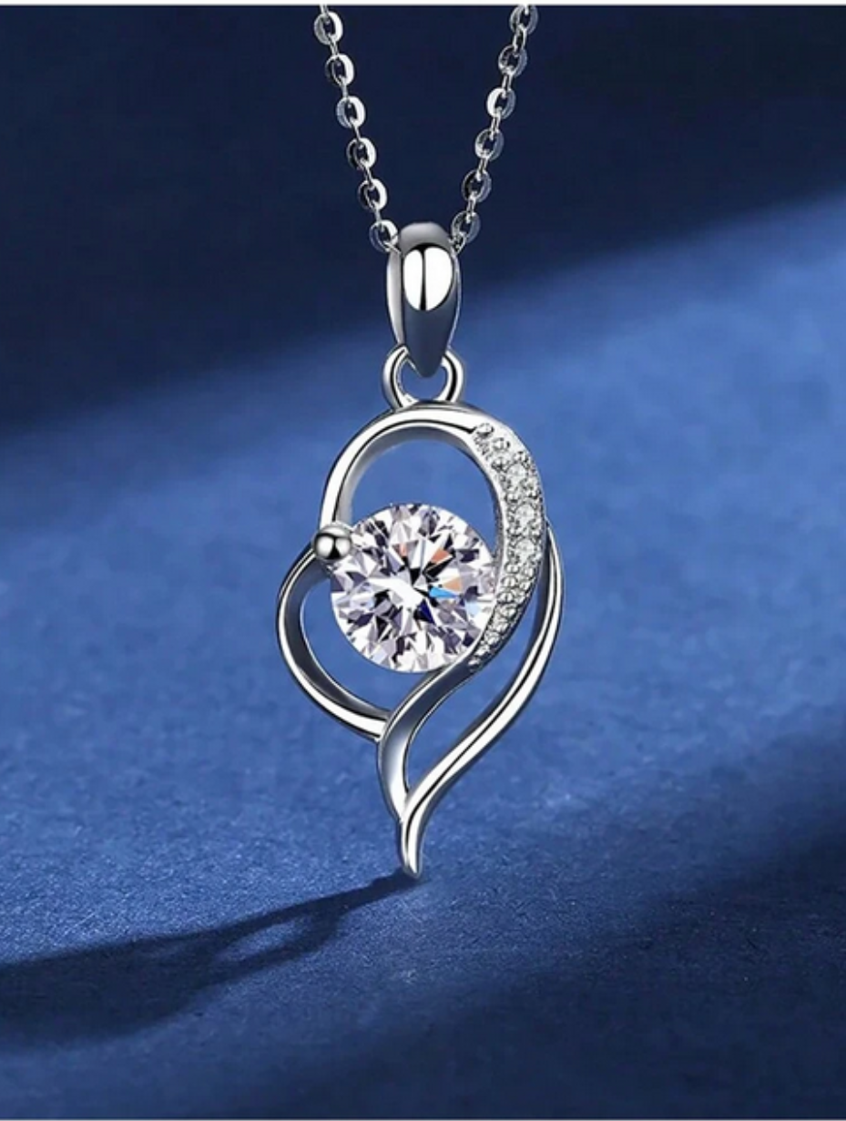 Moissanite Pendant | S925 Sterling Silver