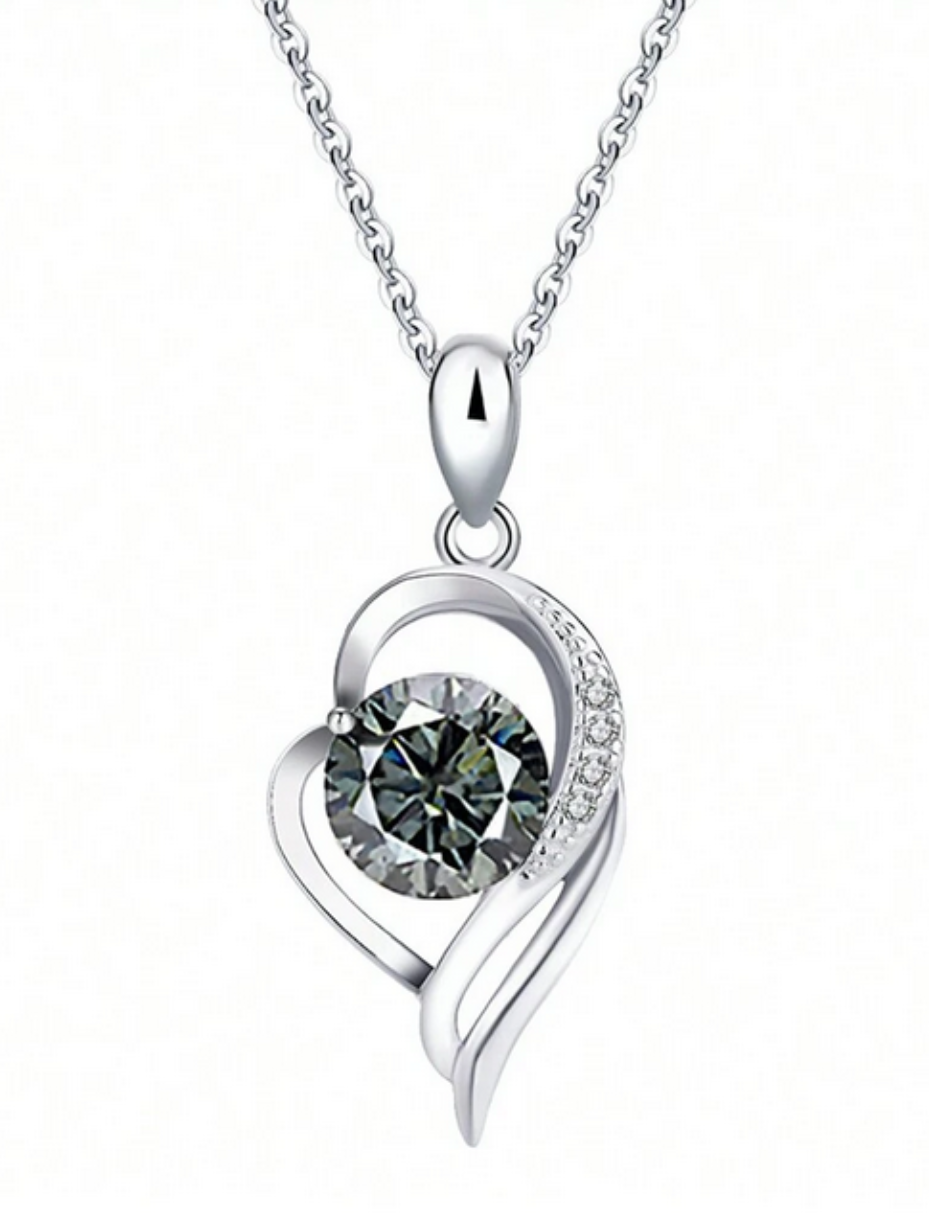 Moissanite Pendant | S925 Sterling Silver