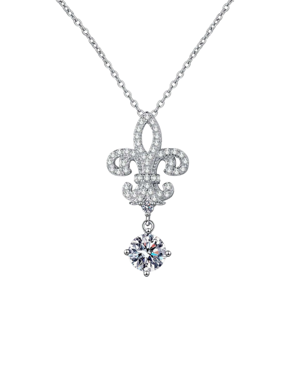 S925 Silver Moissanite Pendant Necklace | Simple & Elegant
