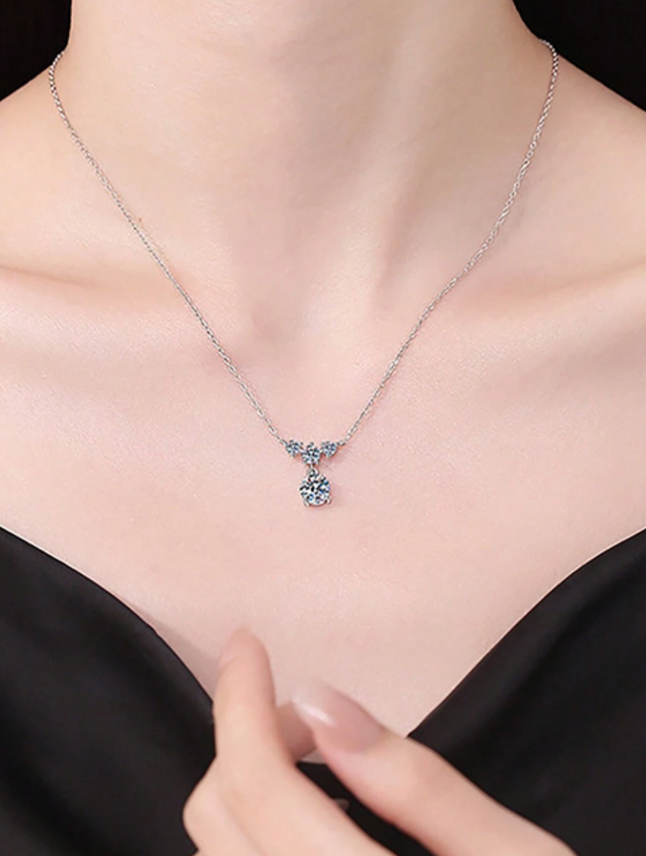 Elegant Moissanite Necklace | Everyday Luxury