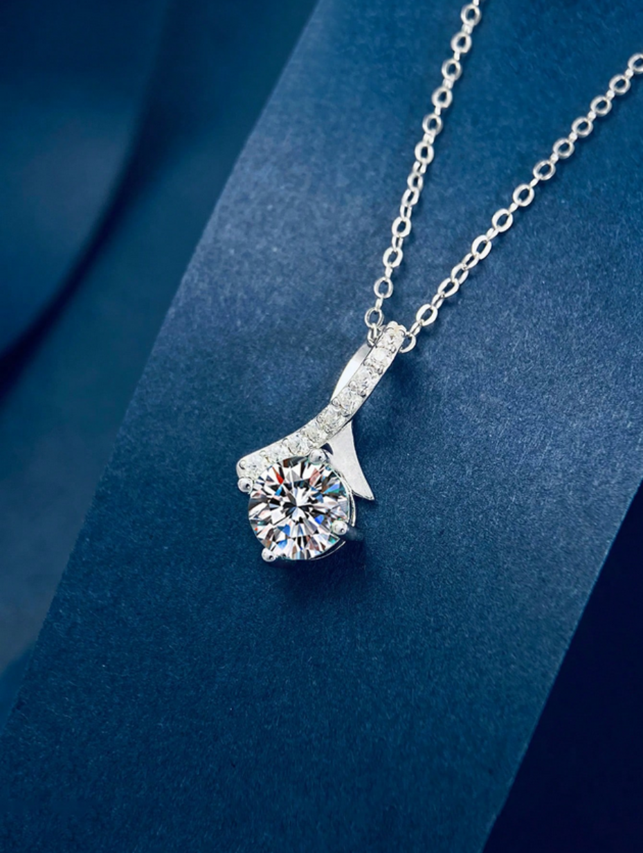 Moissanite Necklace | Elegant Versatility