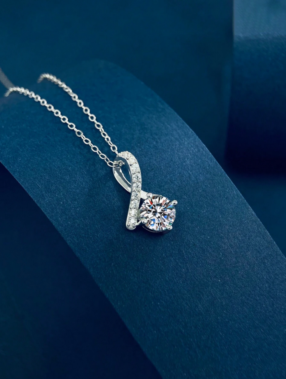 Moissanite Necklace | Elegant Versatility