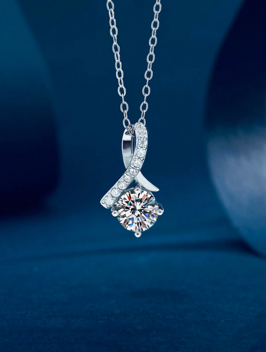 Moissanite Necklace | Elegant Versatility