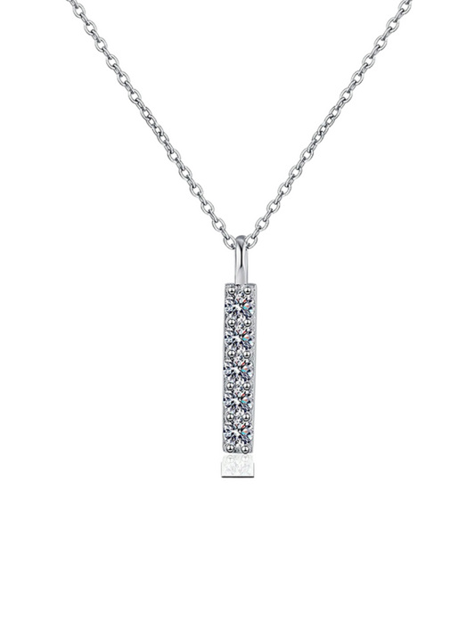 Simple Moissanite Pendant Necklace | Versatile Design