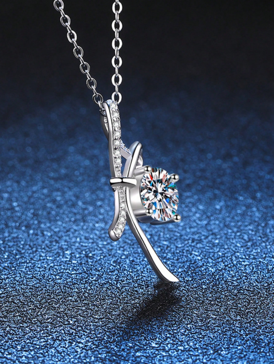 Luxurious Moissanite Pendant Necklace | Timeless Design