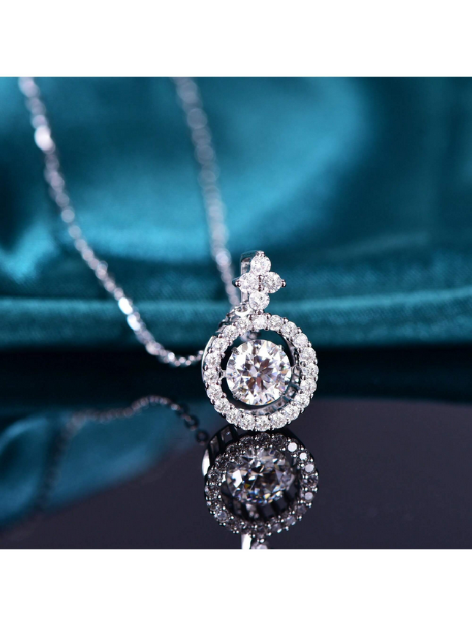 Elegant Moissanite Pendant Necklace | Timeless Design