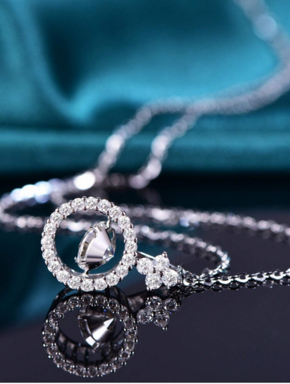 Elegant Moissanite Pendant Necklace | Timeless Design