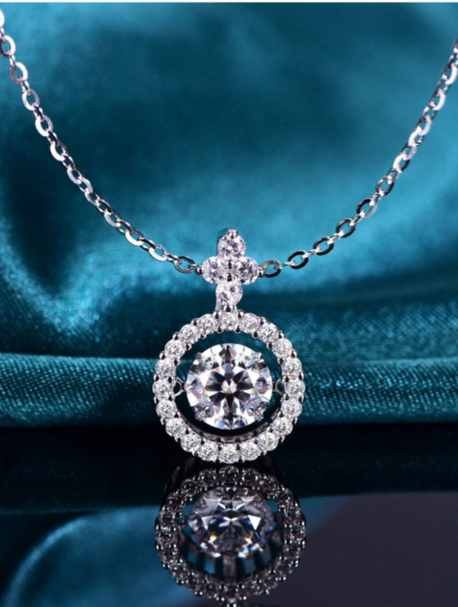 Elegant Moissanite Pendant Necklace | Timeless Design