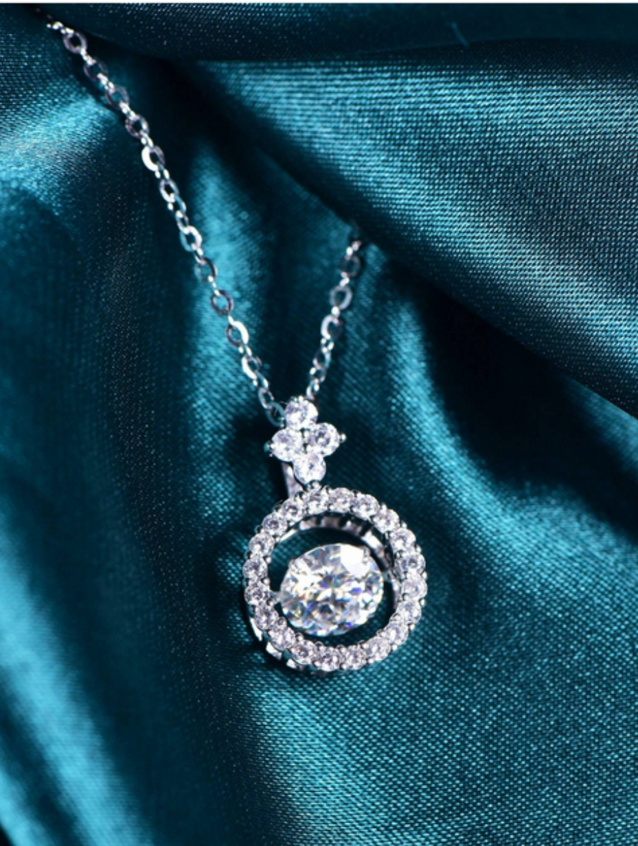 Elegant Moissanite Pendant Necklace | Timeless Design