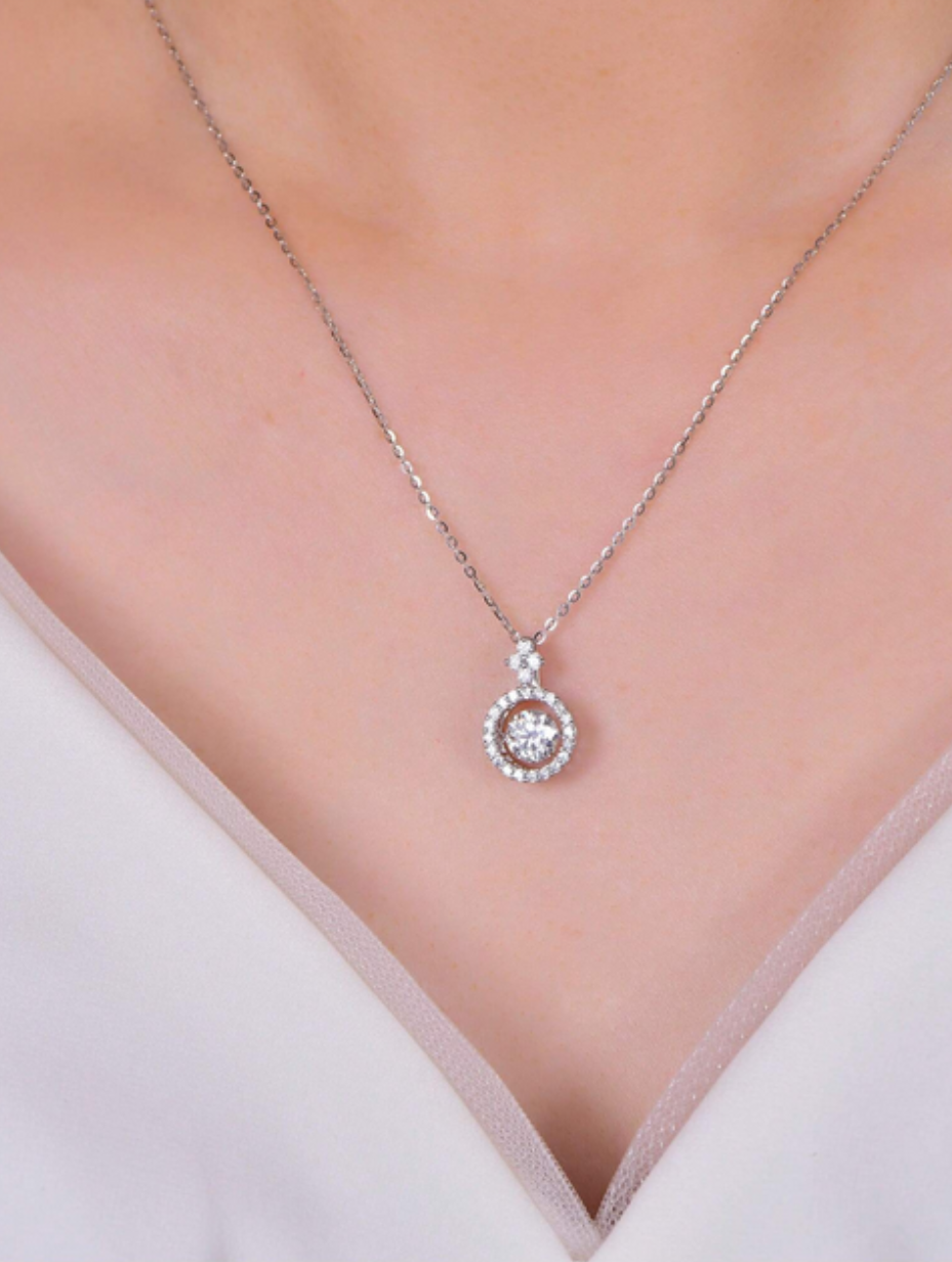 Elegant Moissanite Pendant Necklace | Timeless Design