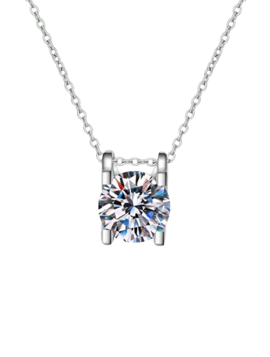 Premium Moissanite Pendant Necklace | Elegant Design